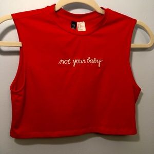 Not Your Baby tiny tank top by Divided